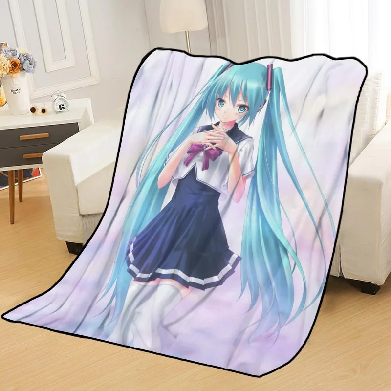 Новое поступление Hatsune Miku одеяло s печать мягкий сон одеяло на дом/диван/офис портативный дорожный Чехол одеяло - Цвет: Blanket 13