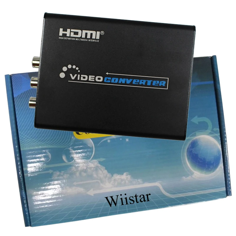 HDMI в 3RCA AV/Composite s видео конвертер 1080P HD коробка мультимедиа интерфейс высокого