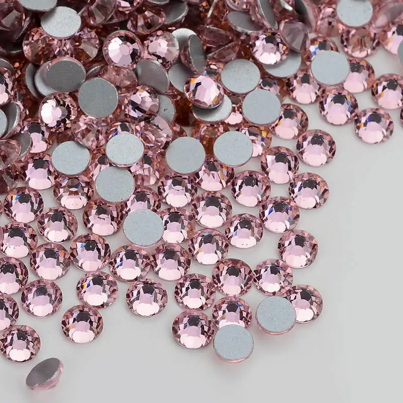 

Light Pink FlatBack Glass Rhinestones Non-HotFix for Nail Art Decorations