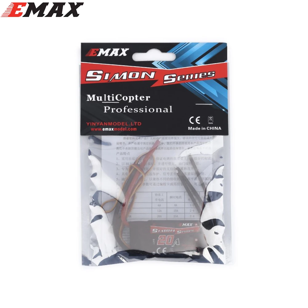 Оригинальный EMAX XA2212 KV820/KV980/KV1400 бесщеточный двигатель с Emax Simonk 20A ESC для F450 F550 RC