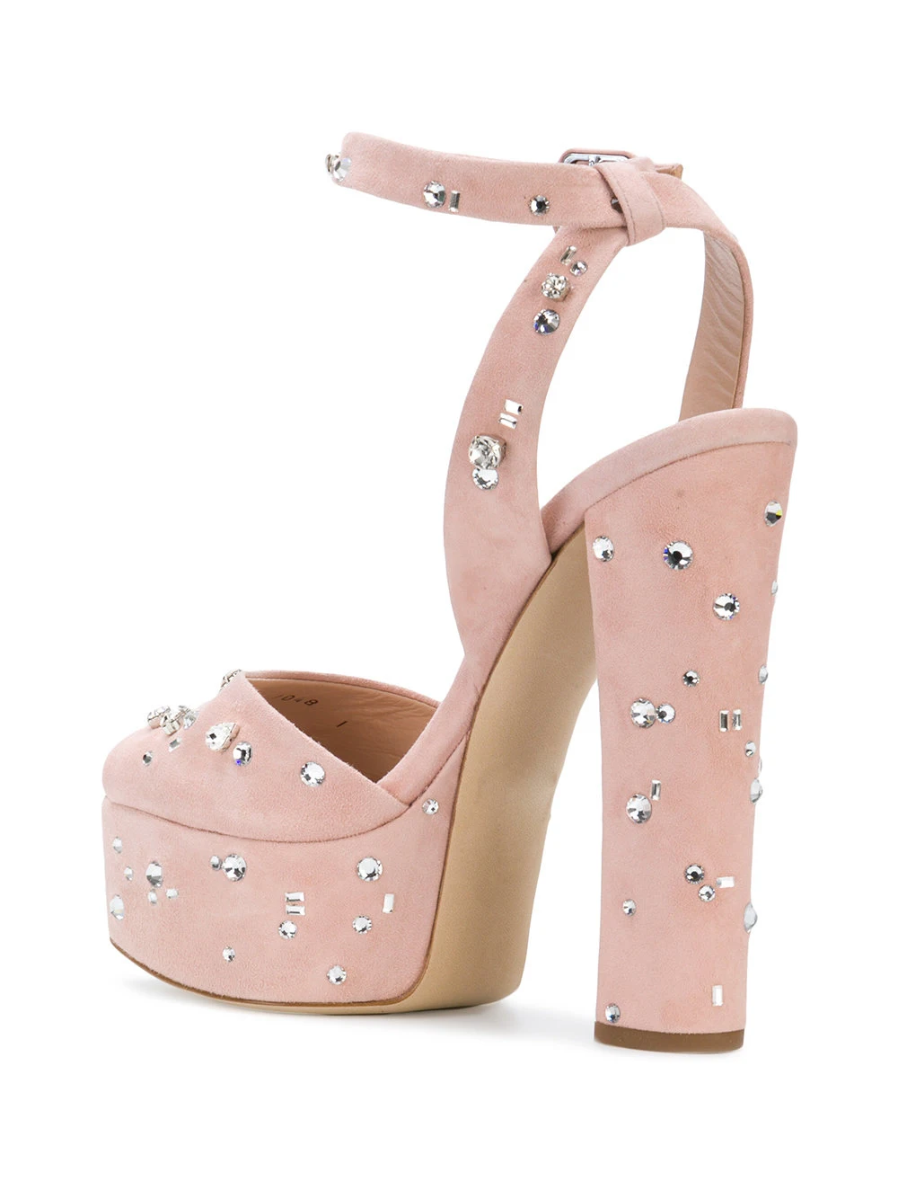 Элегантные женские босоножки на массивном каблуке с украшением в виде кристаллов; пикантные модельные туфли на платформе с открытым носком и ремешком на щиколотке; розовые замшевые сандалии