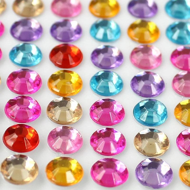 1200Pcs/set 3mm Self Adhesive Acrylic Rhinestone for Phone PC Car Decal Styling Accessories Art Diamond Scrapbooking Stickers