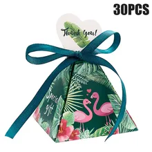 

Flamingo Decoration Paper Gift Box For Jungle Rustic Wedding Kids Adult Birthday Bachelorette bridal Baby Shower Party Favor