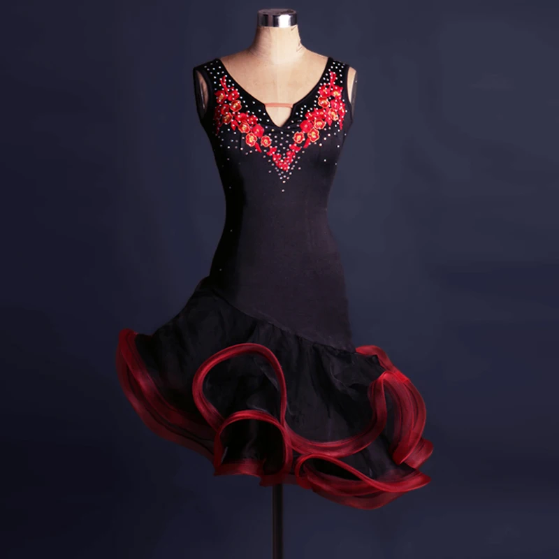 Cha Cha Rumba Samba tango salsa latin dance dress women competition dancing dresses latin kids ballroom for children ladies