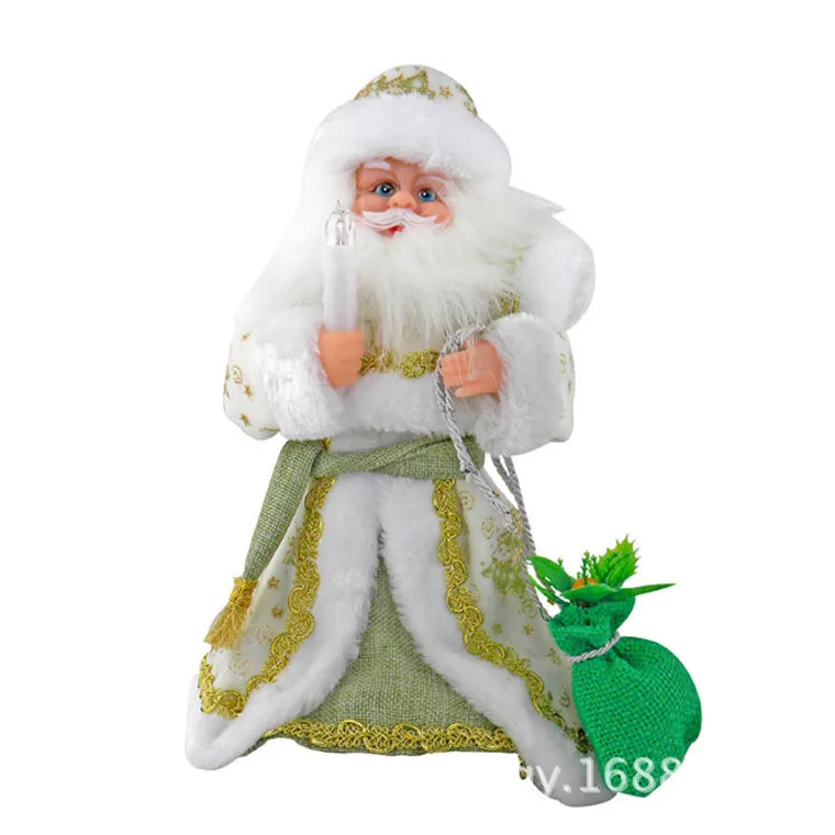 Decorações de Boneca para Crianças Russo Musical Papai Noel Natal Criativo 12 Polegada Elétrica Falando Brinquedos 6 natal criativo 12 Polegada elétrica papai noel