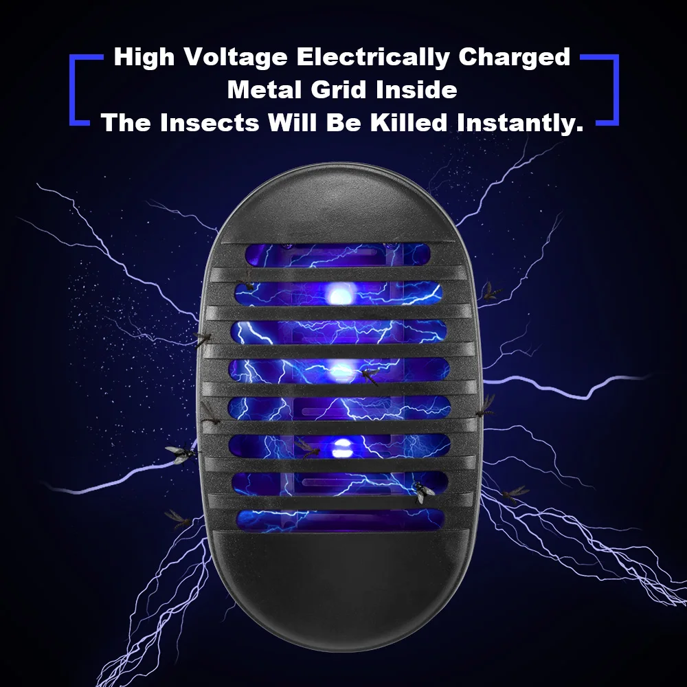 Портативный светодиодный комаров убийца ЕС/США Plug 110 V-240 V пчелы Убийца свет насекомых Убийца Zapper ингалятор электронные ловушка лампы