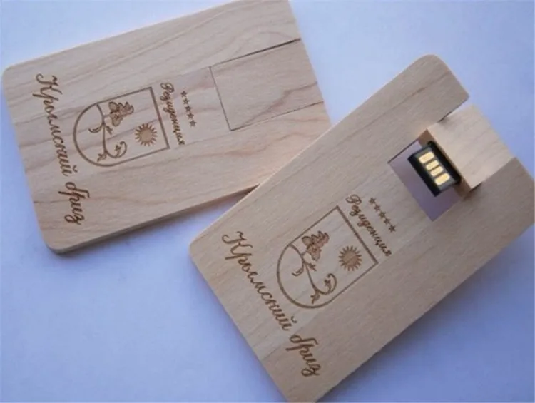 

Fashion Bamboo and Wood Walnut wood customized printing logo wood pendrive card model usb flash drive 4GB 8GB 16G 32GB Wedding