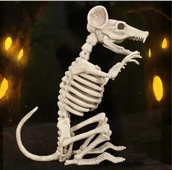 

Durable simulation 29.2cm Height Rat skeleton model Mini skeleton Rat Bone for Halloween party Bar decoration Mouse Bonez
