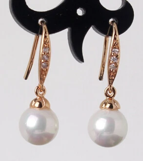 

shitou 00480 gold filled Fashion Vintage lady pearl& crystal lady dangle earring discount 40%