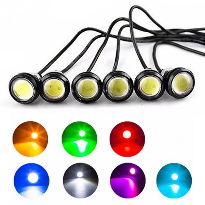 

2018 New 2Pcs 18mm 9W Waterproof LED Eagle Eye Bulb Car Fog Daytime Reverse Signal DRL Running Light
