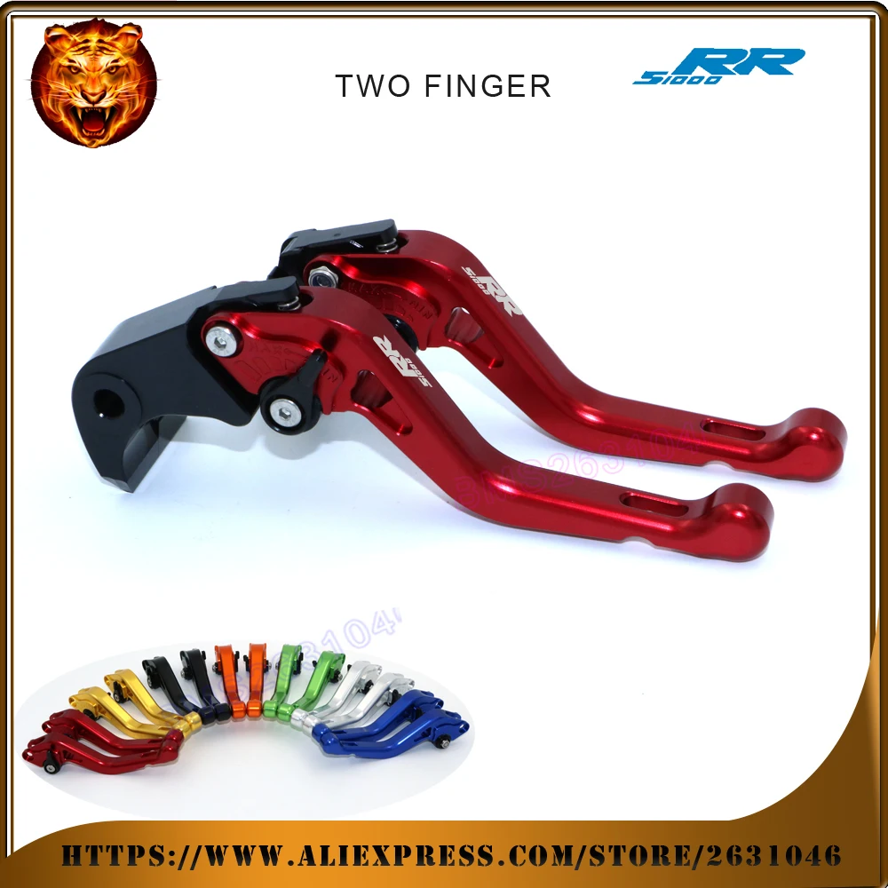 For BMW S1000RR HP4 2010 2011 2012 2013 2014 black 2 finger red