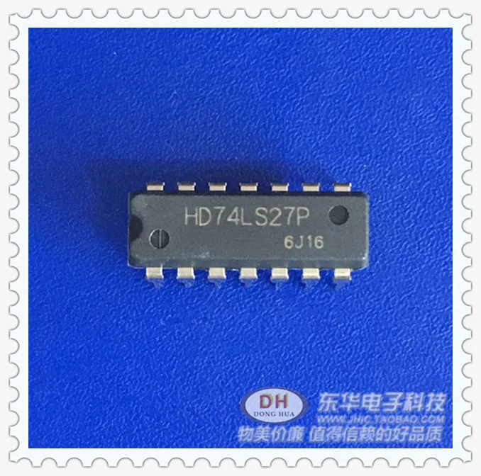 10Pcs HD74LS27P DIP14 New | Электроника