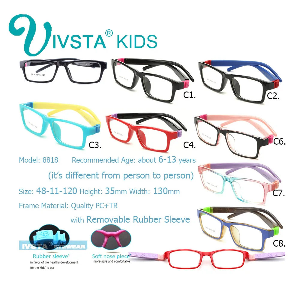IVSTA Unbreakable Optical Glasses frame Kids Eyewear Boys eyeglass