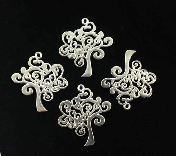 20 шт. Посеребренная Подвеска Древо жизни подвески A15998SP|tree of life charm|charm tree lifecharm |