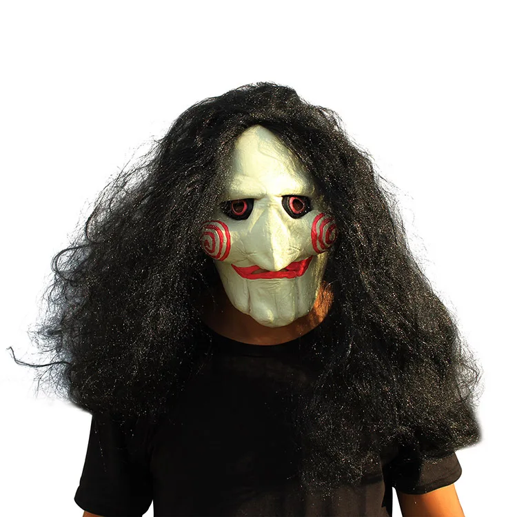 2017 New Halloween Creative Mask Long Hair Horror Sledge Saws Mask