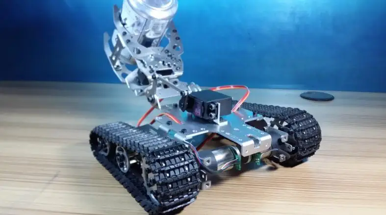 Perfect Alloy Tank Chassis , Tractor Crawler Intelligent Robot Car Obstacle Avoidance barrowland diy rc toy remote control 2 Perfect Alloy Tank Chassis , Tractor Crawler Intelligent Robot Car Obstacle Avoidance barrowland diy rc toy remote control 2