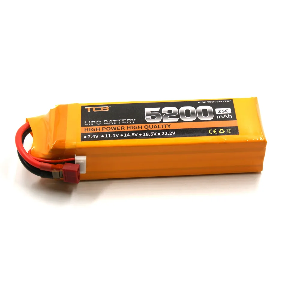 TCB 4S RC lipo батарея 14 8 V 5200 mAh 25C для rc вертолет самолет Дрон автомобиль высокой