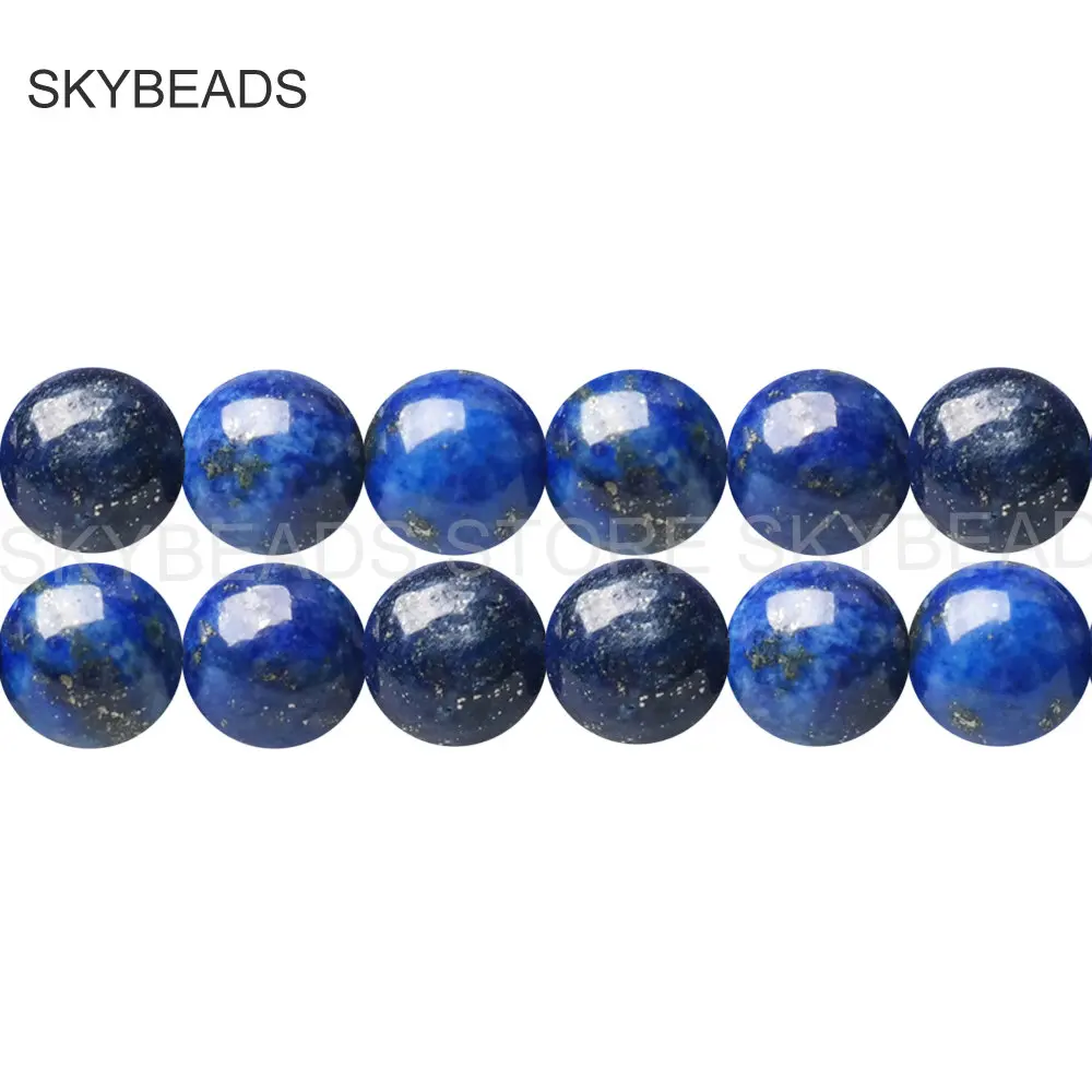Dark Blue Lapis Lazuli Healing Semi Precious Stone Beads for Jewelry