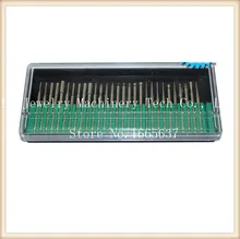 FREE SHIPPING 30 DIAMOND BURS SET 1/8 INCH SHANK MEDIUM GRIT LAPIDARY JEWELERS ROTARY BITS goldsmith