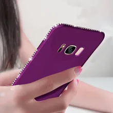 Силиконовый чехол для samsung Galaxy S10 плюс S8 S9 J3 J5 J7Pro A3 A5 A7 J6 J8 J4 A8 A6 A7 S7 край диаманта Bling чехол