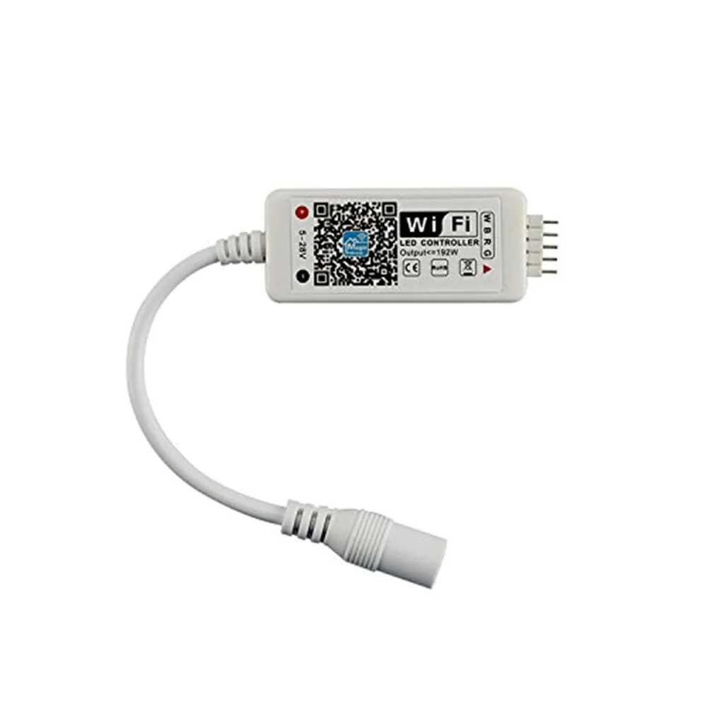 5 м DC12V 60led/M 5050 SMD RGBW/W светодиодные полосы набора Led Гибкий свет + WIFI114 RGBW контроллер + Усилитель Kit + Мощность адаптер