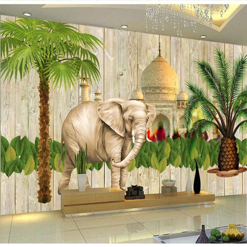 beibehang Custom photo wallpaper 3d Indian style Southeast