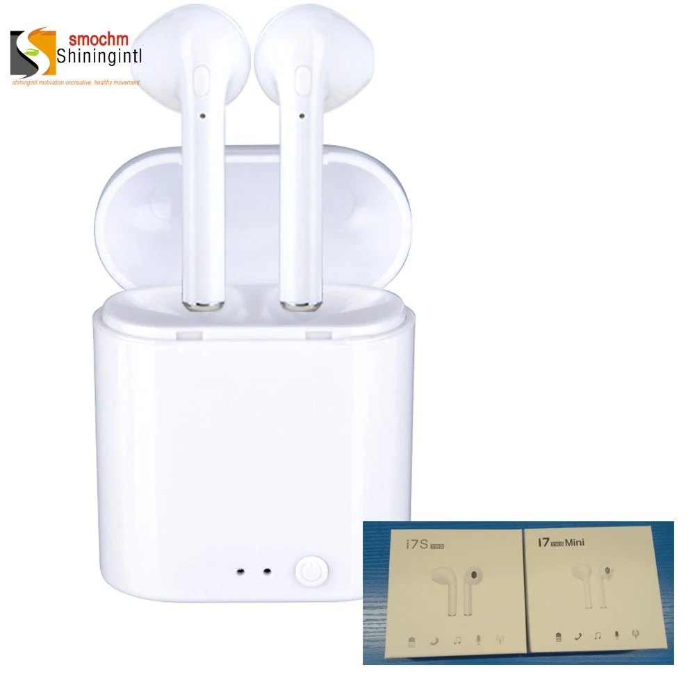 

Smochm Updated i7s TWS Mini Wireless Magnetic Bluetooth Earphone Stereo Earbud Headset with Charging Box Mic for IPhone Huawei