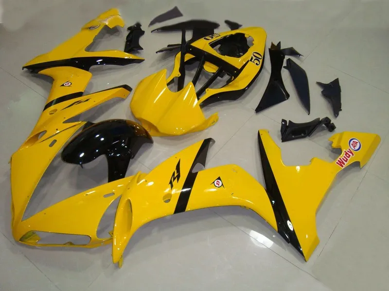 

Motorcycle Fairing Kit for YAMAHA YZFR1 04 05 06 YZF R1 2004 2005 2006 YZFR1000 ABS Yellow black Fairings set+7gifts YP16