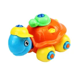 Высокое качество красочные Рождественский подарок разборки черепаха автомобиля Дизайн Развивающие игрушки для детей удобно Применение