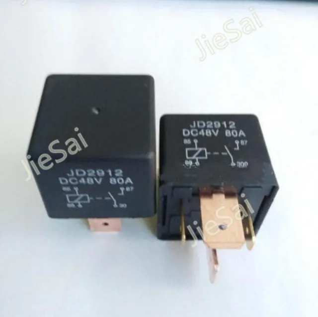 Black 4 Pin 80a 48v Normally Open Steady Current