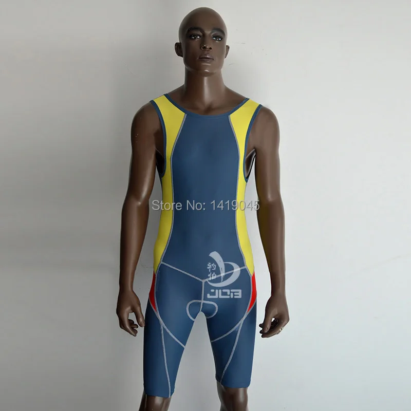 

2019 JOB Ironman Triathlon Training triathlon suit one piece men sleeveless wetsuit for running , cycling , swimming
