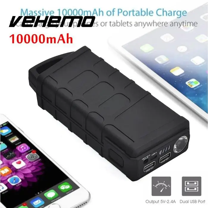 Vehemo 10000mAh US/EU/UK/AU Plug Dual USB Jump Starter Battery Jump Starter Power Pack Emergency Portable Vehemo 10000mAh US/EU/UK/AU Plug Dual USB Jump Starter Battery Jump Starter Power Pack Emergency Portable