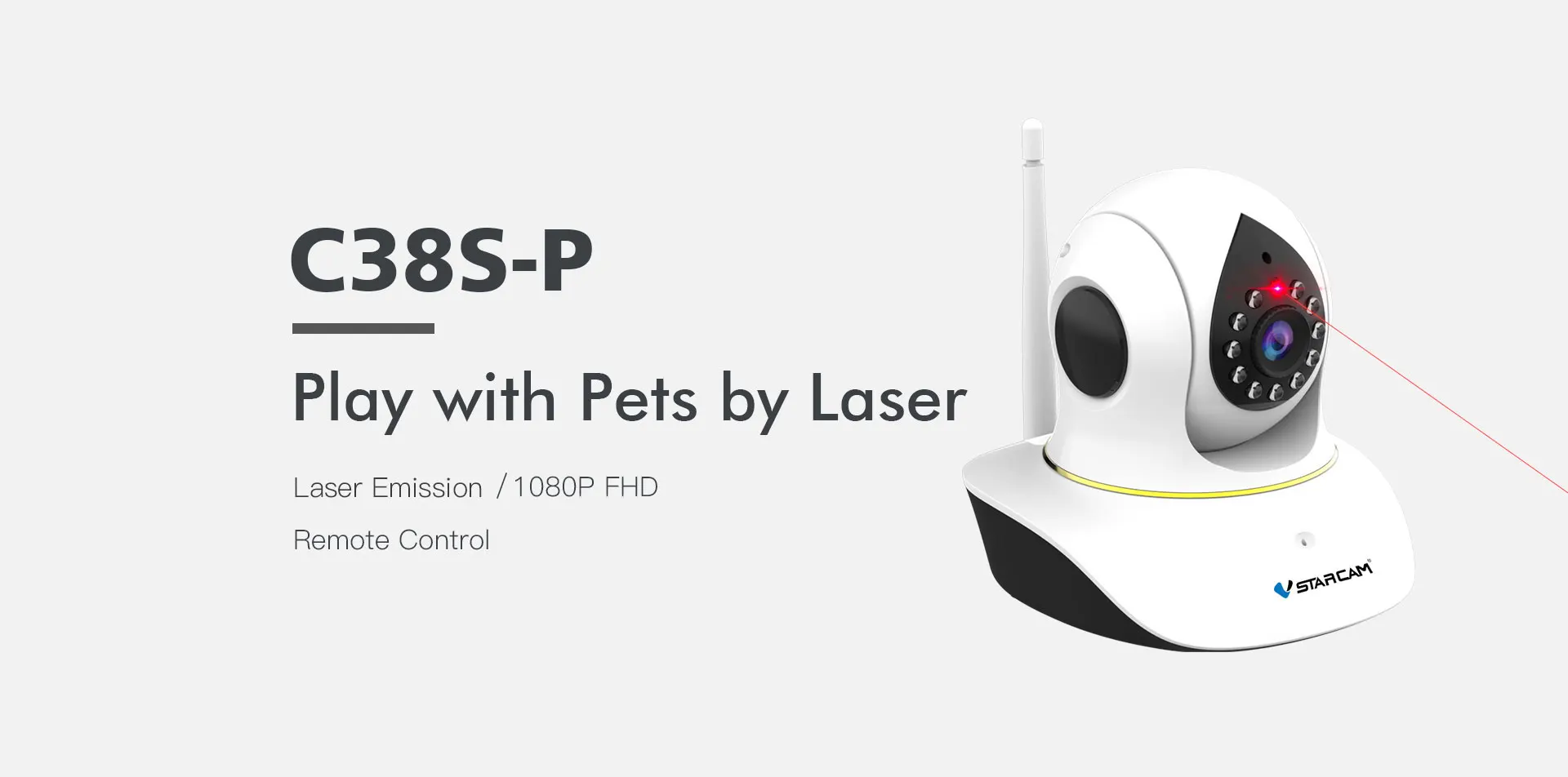 Vstarcam 1080P Pet IP камера Wifi видеонаблюдение камера безопасности дистанционное управление Лазерная игра с питомцем видеодомофон ИК ночь