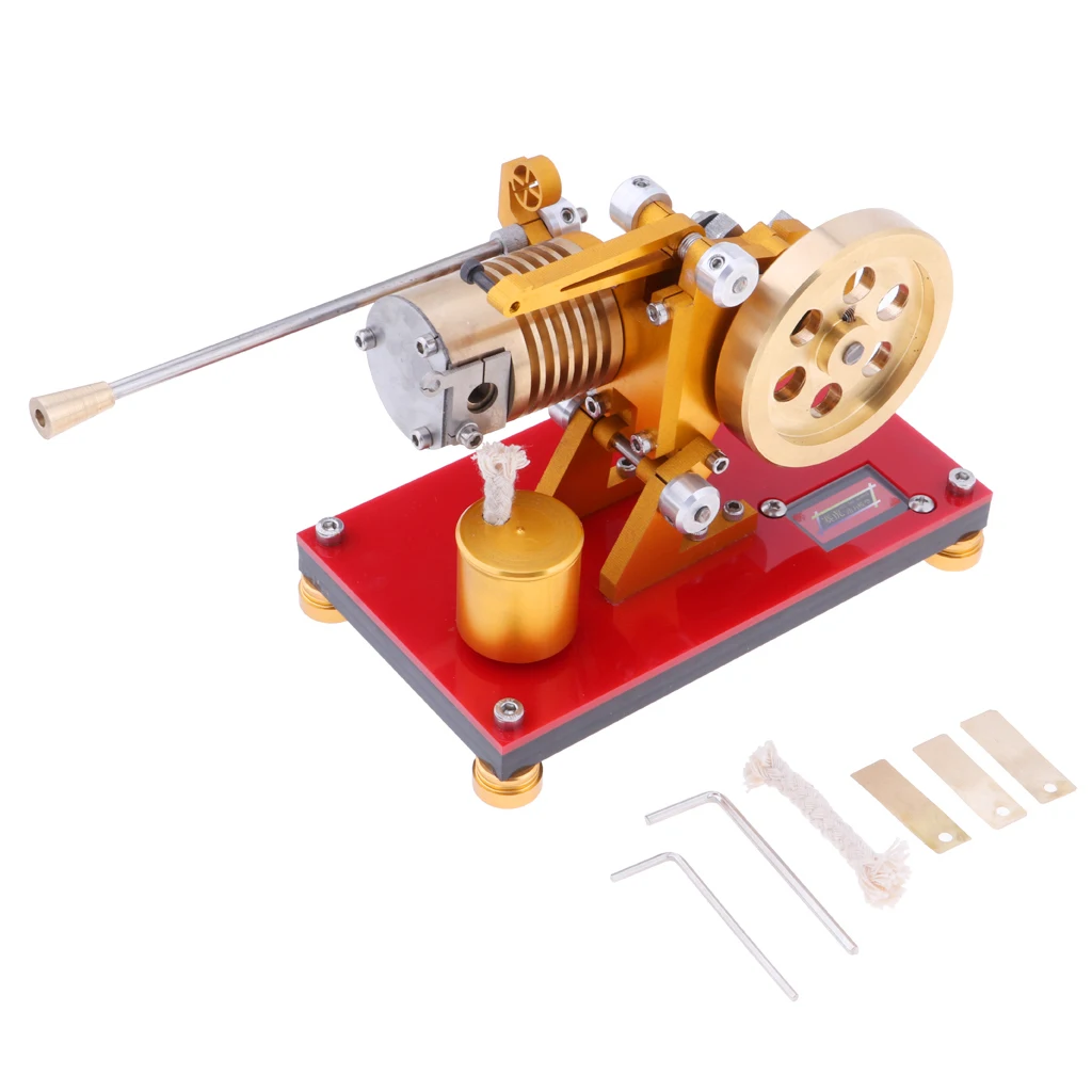 Mini 200-2000RPM Flame Licker Eater Stirling Engine Model Motor Power Mechanism DIY Kits Educational Science Toy