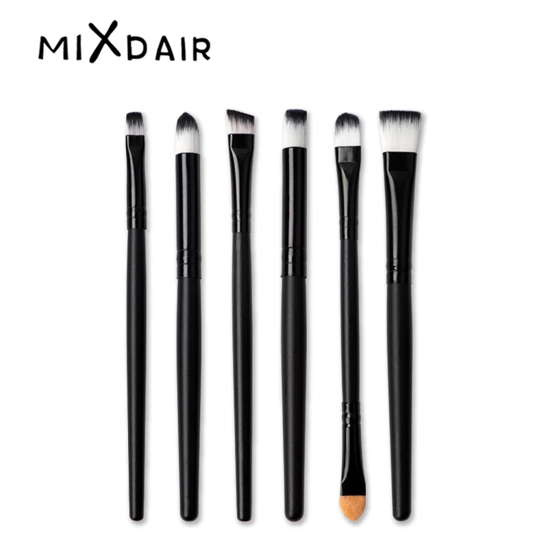 MIXDAIR, 12 шт., набор кистей для макияжа, тени для век, основа, контур, кисть для консилера, портативная мягкая синтетическая кисть для растушевки глаз, набор кистей