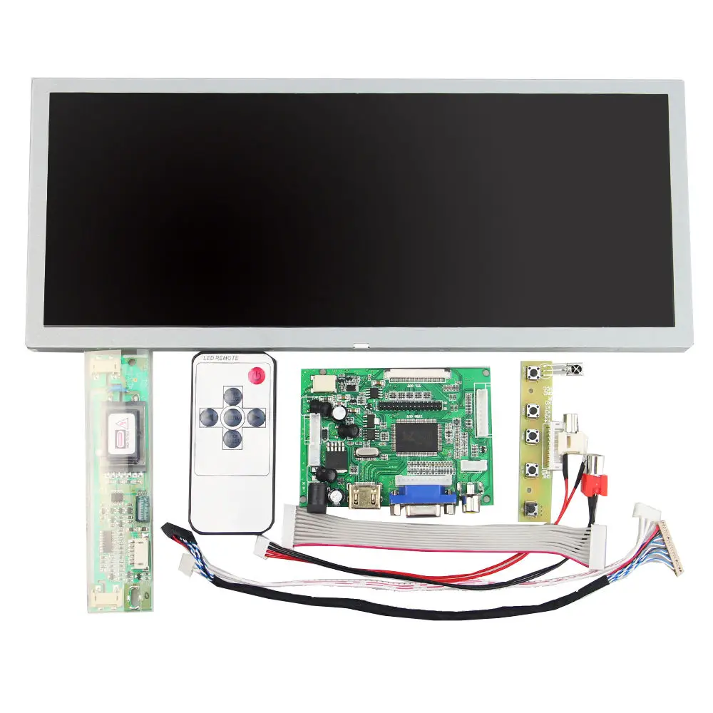 Для ЖК контроллера 12 3 дюйма LQ123K1LG03 1280*480 + HDMI VGA AV комплект монитора платы привода|kit