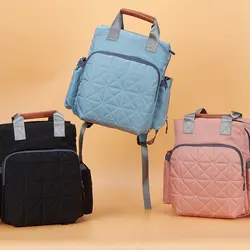Однотонные подгузники для мамы, детские подгузники, сумка для путешествий, водонепроницаемый рюкзак для беременных, сумка для ухода за