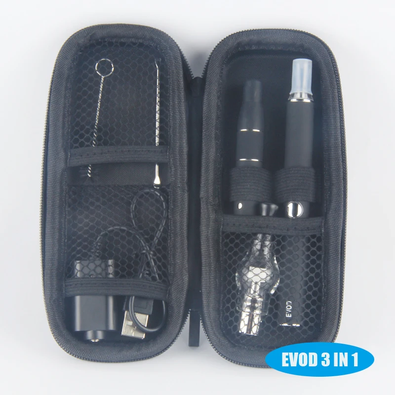 Evod 3 in 1 zipper kit Electronic cigarette battery evod battery Glass globe tank ago G5 for dry herb veporizer Mt3 atomizer cig Evod 3 in 1 zipper kit Electronic cigarette battery evod battery Glass globe tank ago G5 for dry herb veporizer Mt3 atomizer cig