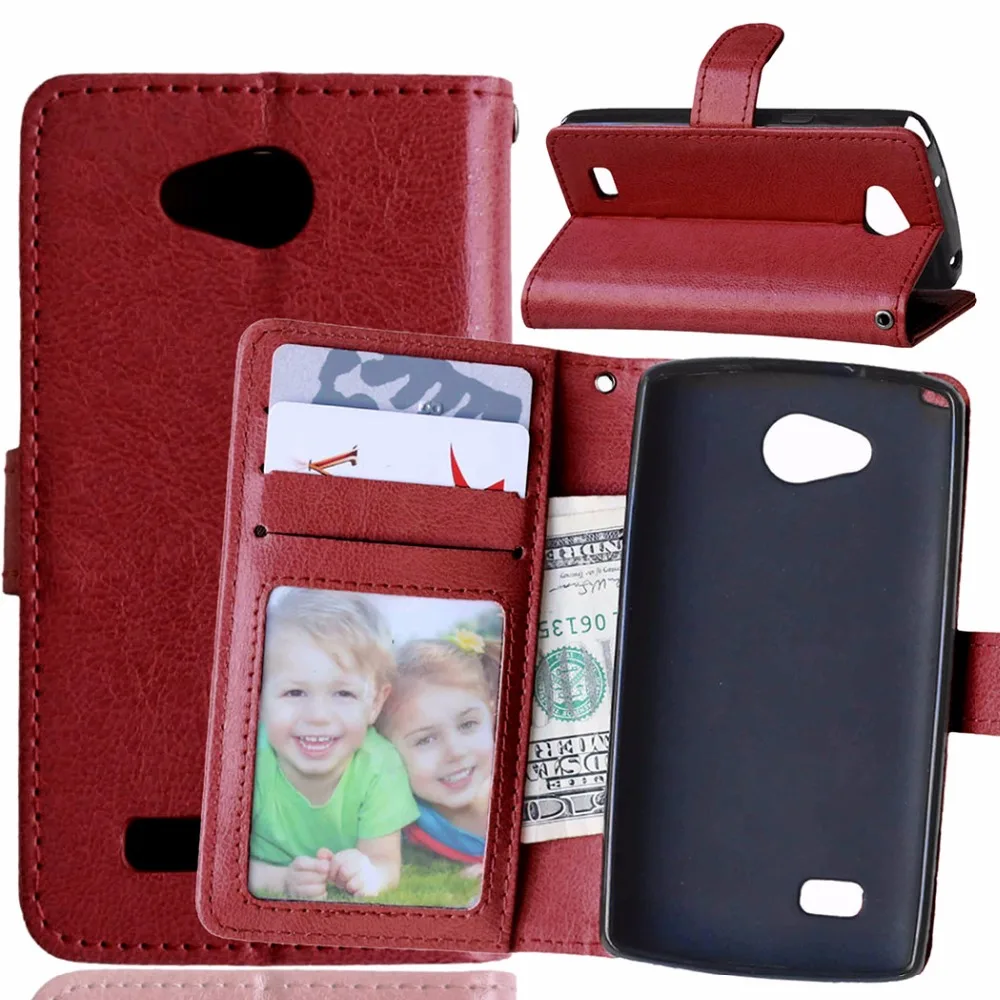 Leather Case For LG JOY 4.0" Retro Phone case Bag fundas capa Flip Case