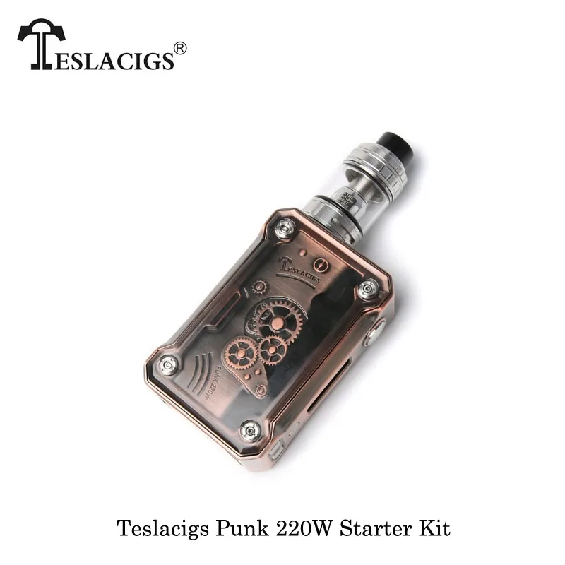 Электронные сигареты TESLACIGS Tesla Punk 220 Вт коробка мод с H8 Sub Ом Танк E8/E2 питание от