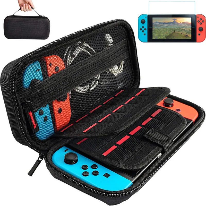 NS Travel Carrying Case 19 Game Shell Card Holders Pouch Bag for Nintend Switch Console Controller