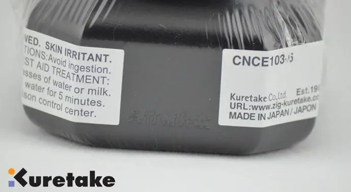 Kuretake Black SUMI Ink 60ml Smooth Flowing Fast Dry for Comic Drawing Waterproof after Dry Japan