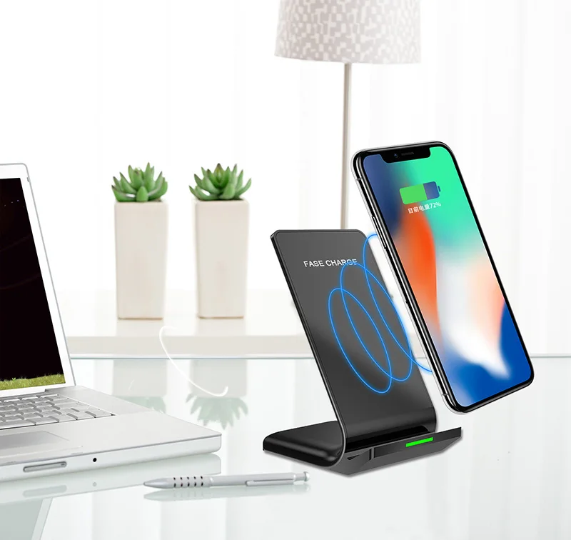 Беспроводное зарядное устройство quick 3 0 док-станция для телефона iPhone 8 xr подставка