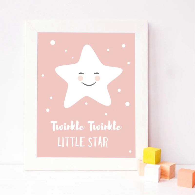 little star poster print kids room decor