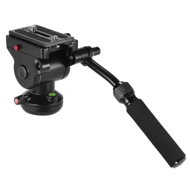 

PULUZ Professional DSLR Tripod Ball Head Quick Release Sliding Plate Metal Heavy Duty Video Camera Tripod Fluid Drag Ballhead