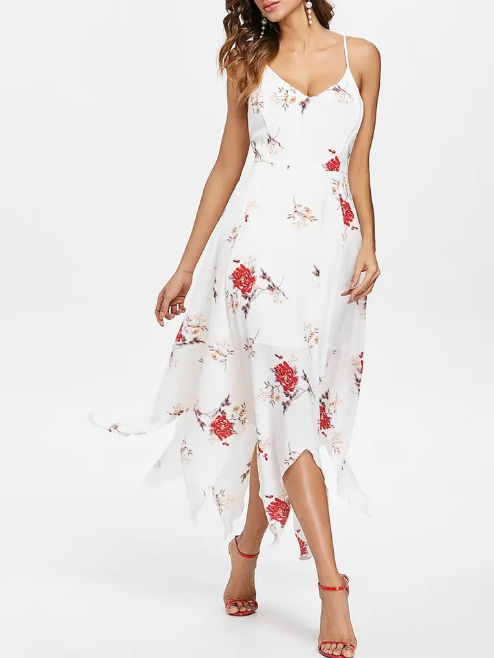 handkerchief maxi dress
