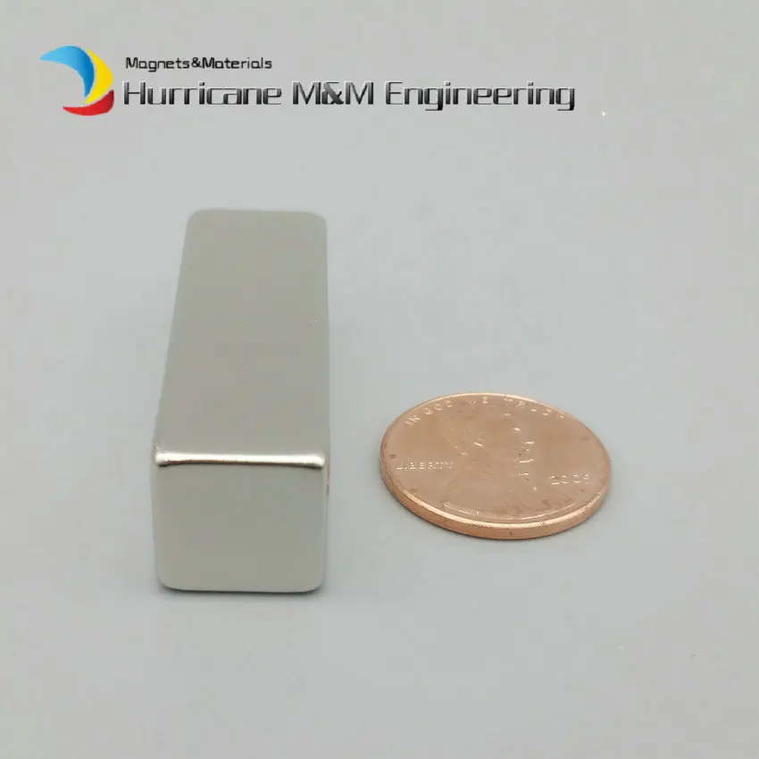 1 упаковка Класс N42 Магнитный блок NdFeB 38,1x12,7x12,7mm 1-1/"* 1/2"* 1/" Сильная неодимовые магниты постоянные редкоземельных магнитов