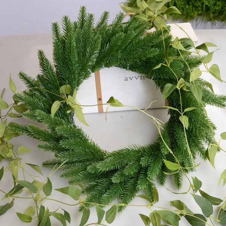 

Simulation pine needle green plant shooting props pine cone Christmas tree plant flower arrangement with materials 100pcs