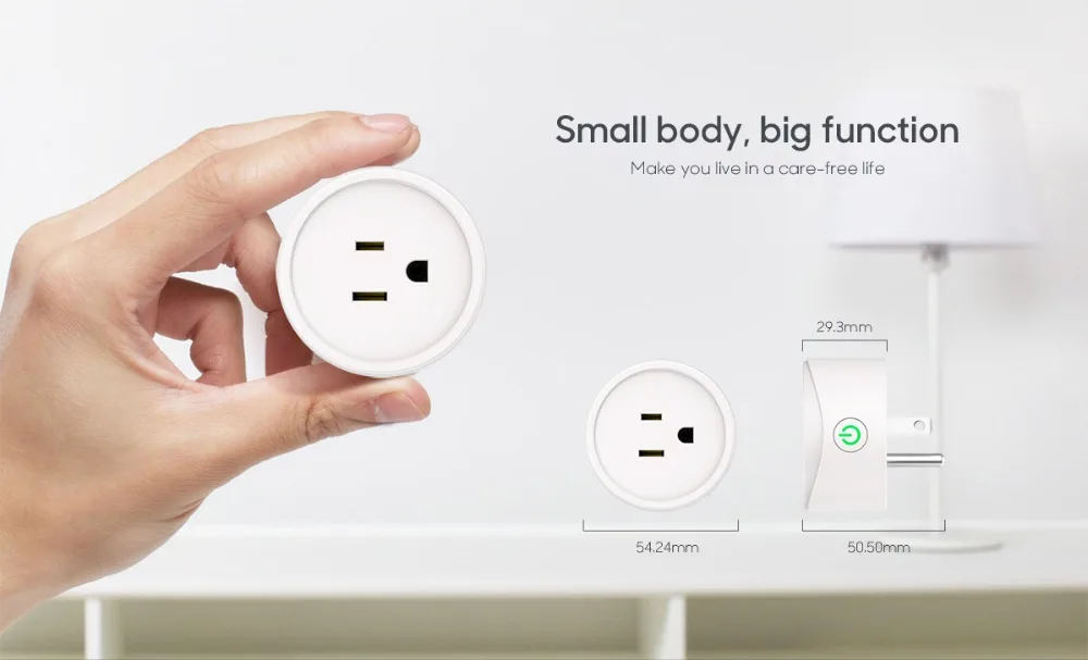 LEAGOO Wi-Fi Smart US Plug 2 пачки приложения Android и iOS адаптер включения и выключения питания 10A AC 120 в 1200 Вт смарт-Разъем дистанционного управления