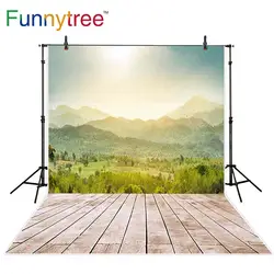 Funnytree фотографии Лето горный пейзаж деревянные доски красивый вид photocall studio средства фотографические профессионального